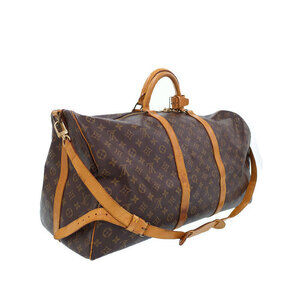 Louis Vuitton Boston Keepall Monogram Travel Bag Bandouliere